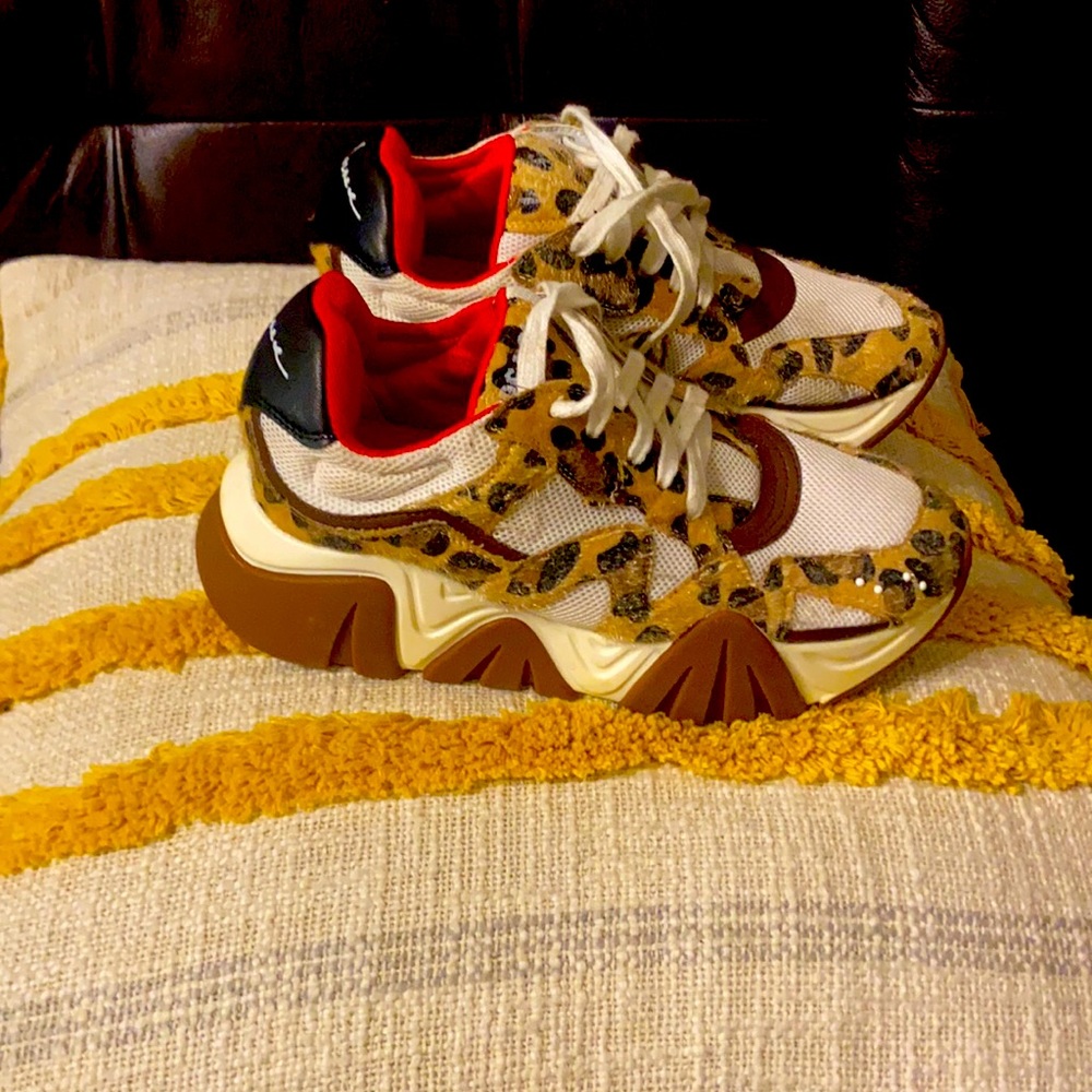 Versace leopard sneakers